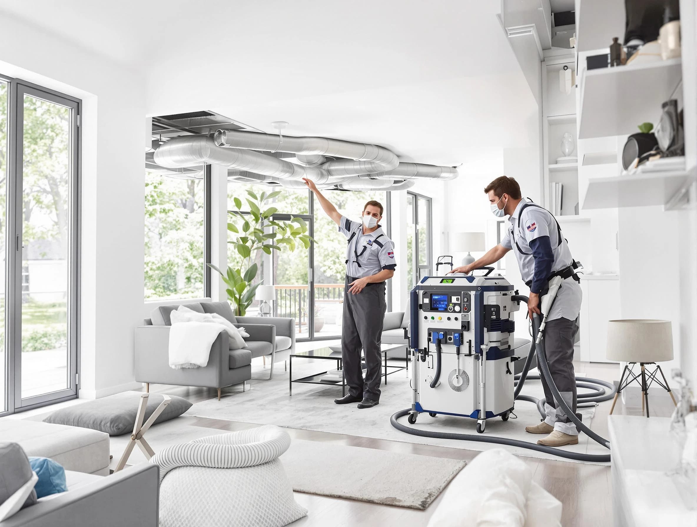 Woodstock Air Duct Cleaning professional conducting pure air duct cleaning with state-of-the-art equipment in Woodstock