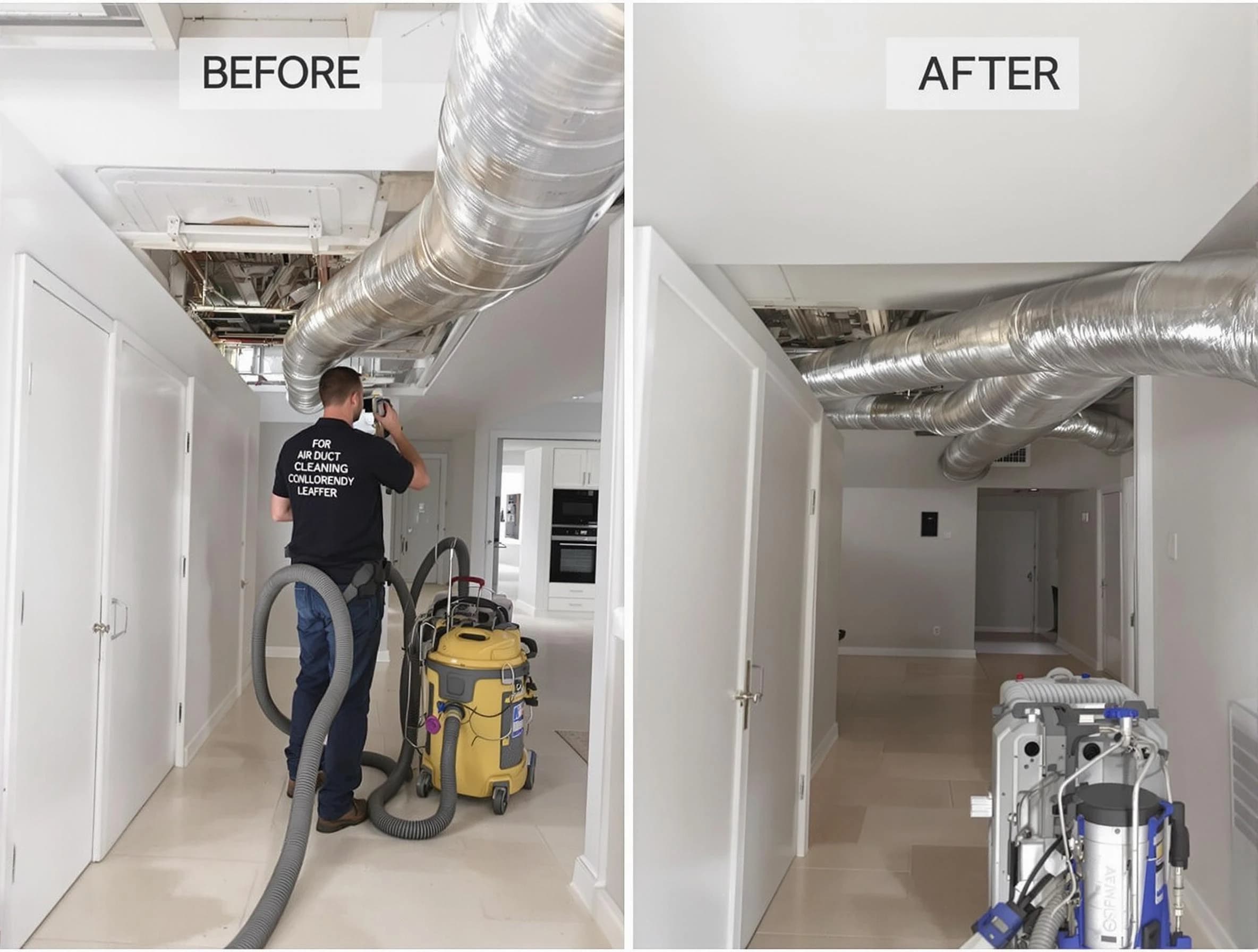 Woodstock Air Duct Cleaning professional performing thorough air duct cleaning in Woodstock