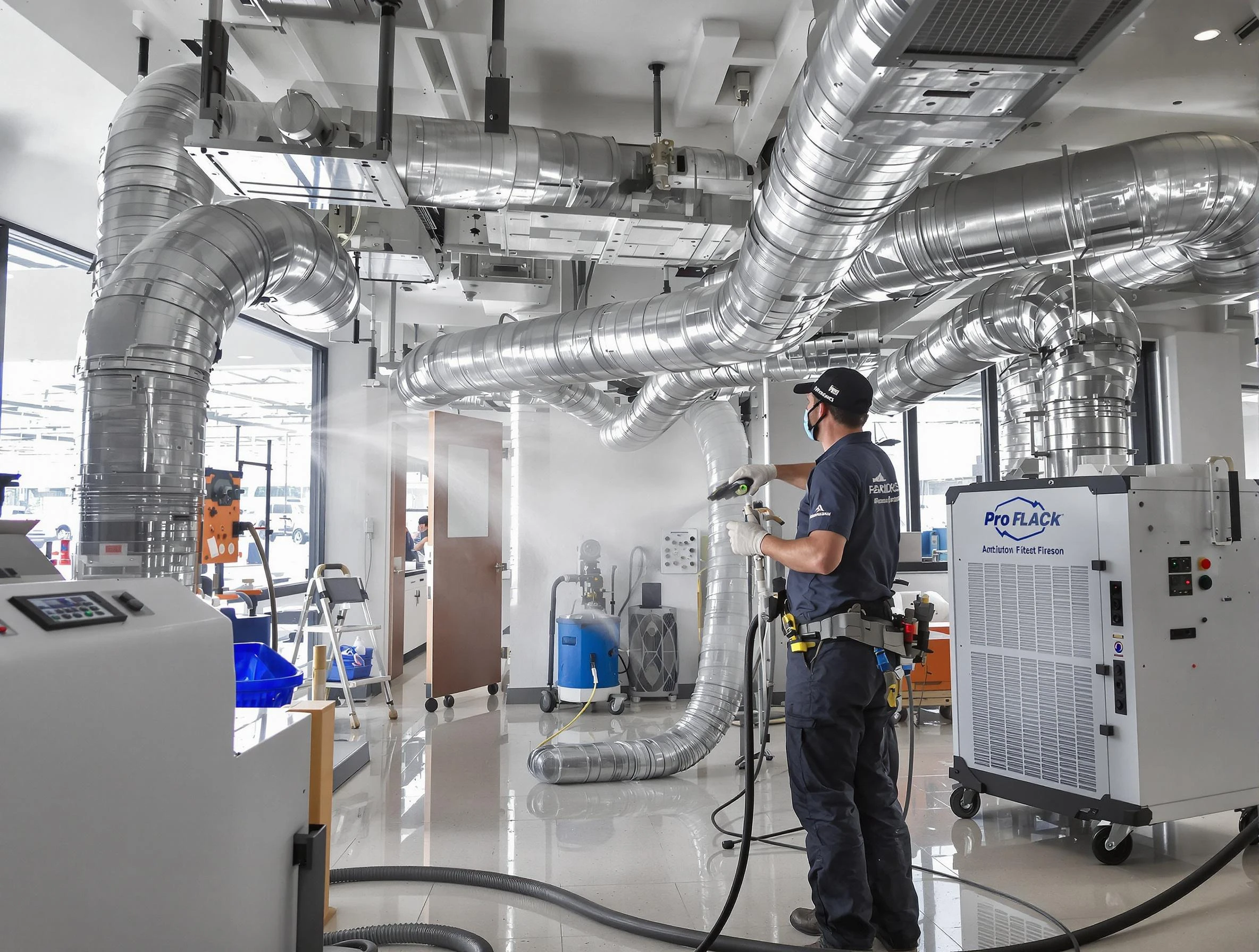 Negative Pressure Air Duct Cleaning in Woodstock