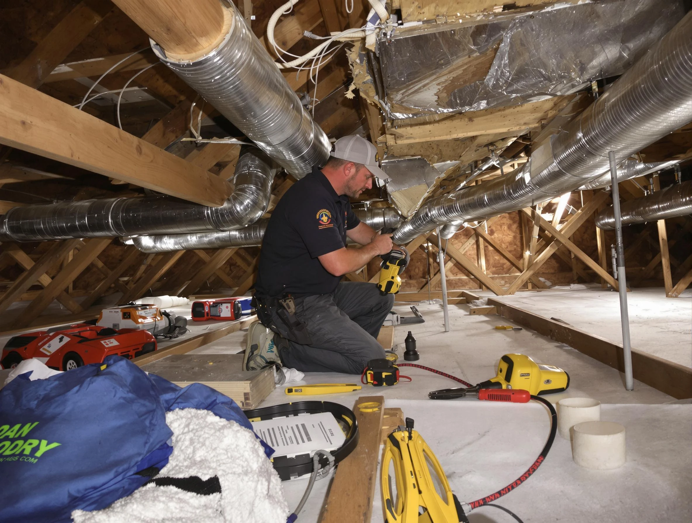 Professional air duct repair by Woodstock Air Duct Cleaning in Woodstock