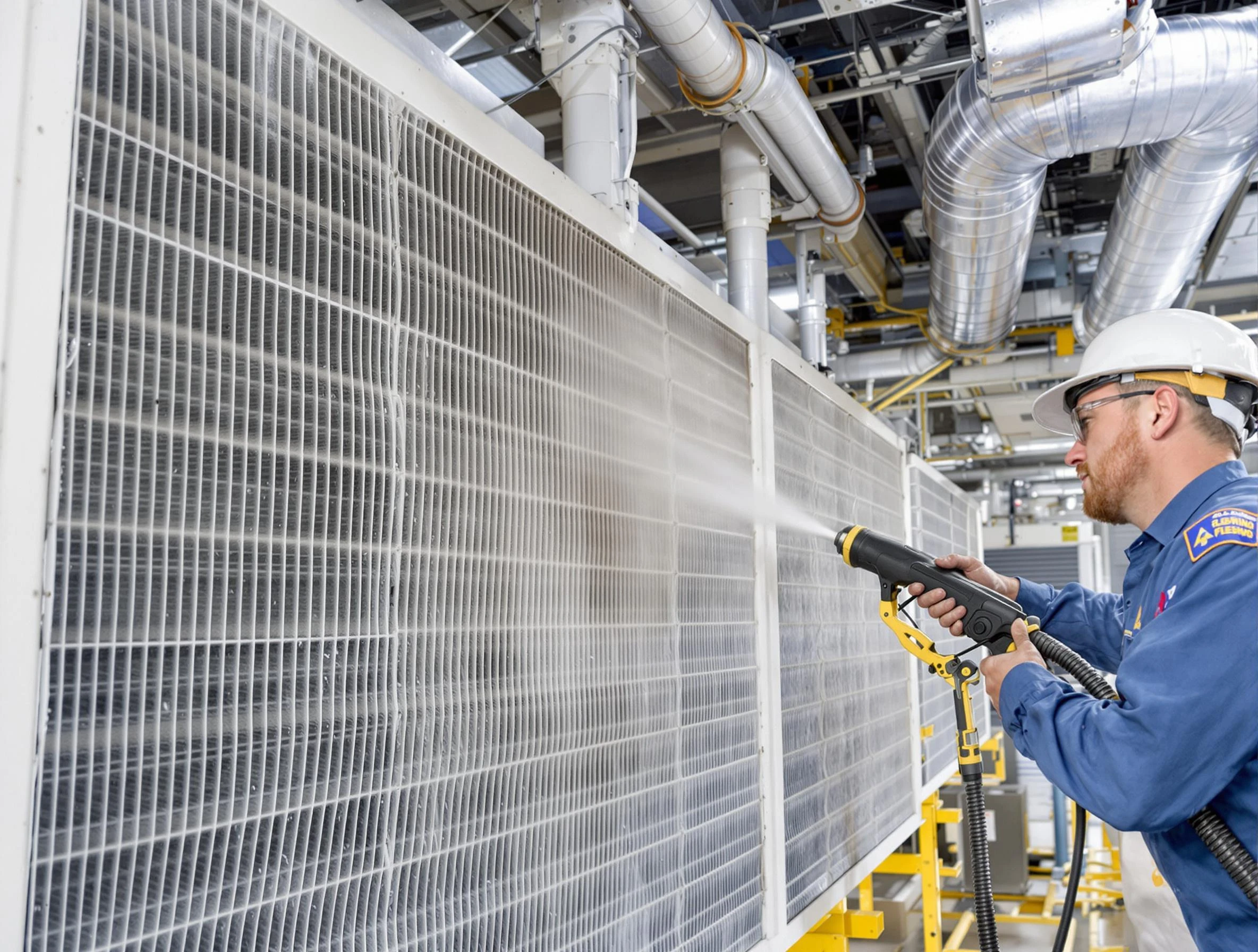 Professional commercial coil cleaning by Woodstock Air Duct Cleaning in Woodstock