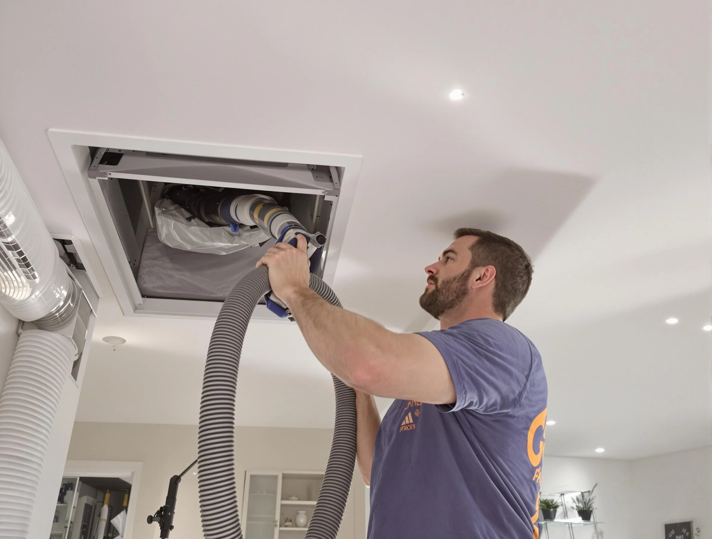 Precision indoor duct cleaning by Woodstock Air Duct Cleaning in Woodstock